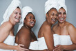 © Sabrina - Happy diverse women having fun during beauty day