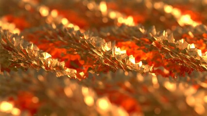 Golden spirals modifying 3d 4k slow looped animation
