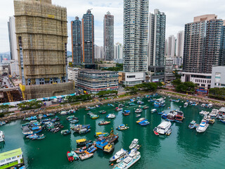 Canvas Print - Lei Yue Mun, Hong Kong Hong Kong typhoon shelter