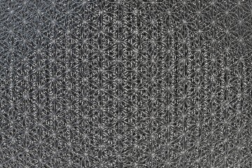 Poster - abstract background. metal grid. 3d render. 3d illustration