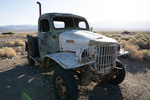 1942 Dodge Power Abandoned And Said To Be Driven By The 1960's Cult Manson Family In Ballarat, California's Ghost Town.