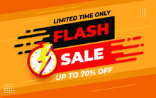  Flash Sale Banner Template For Online Shop Promotion