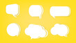 © rangga - 3d Yellow Speech Balloon Chat icon collections. vector illustration of balloon conversations in EPS10.