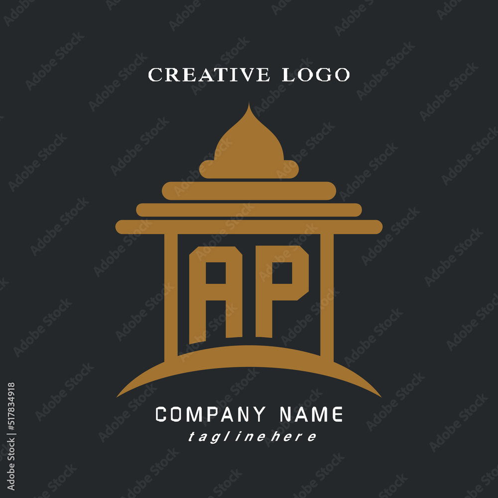 AP lettering, perfect for company logos, offices, campuses, schools ...