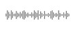 © Elena Pimukova - Podcast sound wave. Waveform pattern for music player, podcast, voise message, music app. Audio wave icon. Equalizer template. Vector illustration isolated on white background.