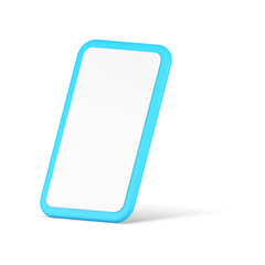 Poster - Smartphone empty screen internet advertising connection cyberspace application 3d icon vector