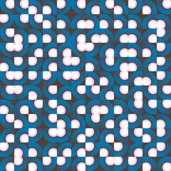 Poster - Bizarre Gradient Vector Seamless Pattern Graphics With Abstract Geometric Shapes And Geometry Forms