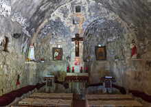 Inside Mar Youssouf Maronite Monastery Church, North Lebanon Governorate, Hardine, Lebanon
