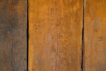 Wall Mural - Texture of an old fence made of wooden boards close-up