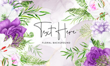 Beautiful Purple Floral Background Design