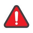 © imdproduction - Caution warning sign sticker. Flat Hazard warning vector illustration