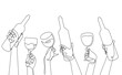 © Ірина  - Background with Bottles and Glasses.Wine Pattern. Vector illustration.
