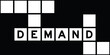 © bankrx - Alphabet letter in word demand on crossword puzzle background