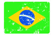 Vintage national flag of Brazil background