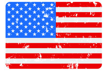 Vintage National Flag Of USA Background