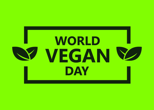 Typography of World Vegan day badge collection. Fit for label, badge, symbol. Vector eps 10.
