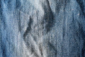 Wall Mural - old grunge blue jeans texture background