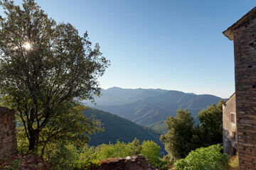 Sticker - Campodonico village in Castagniccia mountain