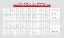 100  Must Know Sight Words Activity Workbook