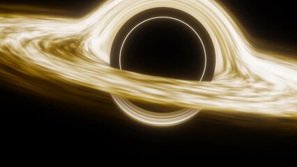 Wall Mural - black hole and stars and cloud fields in outer space.
