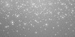 © Sergey - Christmas background. Powder PNG. Magic bokeh shines with white dust. Small realistic glare on a transparent Png background. Design element for cards, invitations, backgrounds, screensavers.