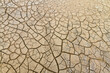 Ausgetrockneter Boden mit Trockenrissen // Parched soil with drying cracks