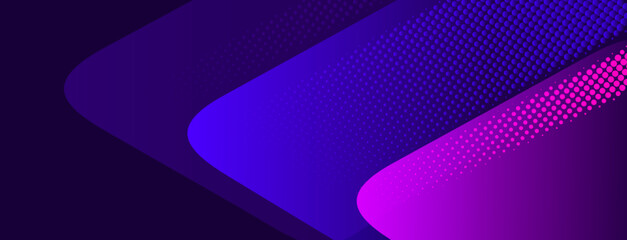 Aufkleber - abstract vector geometric shape with halftone background
