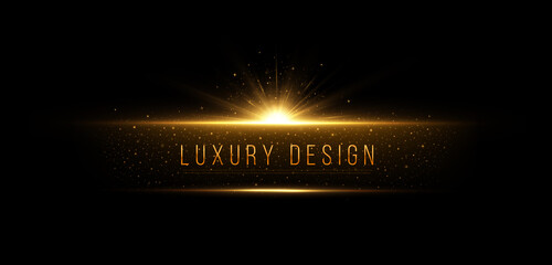 Wall Mural - abstract shine banners with twinkle star. luxury element with sparkles particles. luminous design fo