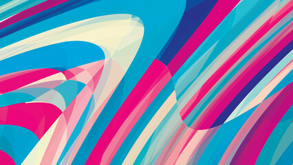 Poster - Abstract background with multicolored stripes. Vector graphics