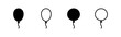 Balloon icon vector. Party balloon sign and symbol