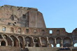 Close up of Colosseum wall in Rome.
