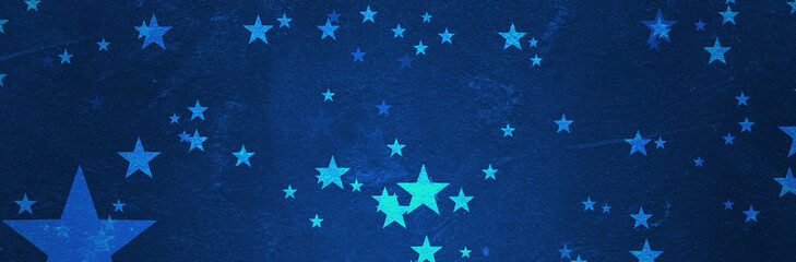 Dark blue star background. Navy day, veterans day, sparkle stars at navy blue background. old vintage grunge texture.