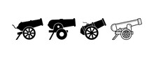 Cannon Icon Set Design Template Vector Illustration