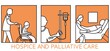 © Tatiana - Hospice and palliative care icon. Palliative help. Informative Poster Inscription Palliative Care Flat. Outline pictogram for web page, mobile app, promo.