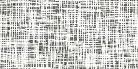 Grey seamless pattern imitating linen or gauze. Hessian sackcloth woven background. Homespun rough jute burlap fabric. Cotton tablecloth. Worn canvas texture.