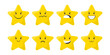 © auns85 - Cartoon collection emotion of star face, Vector illustration.