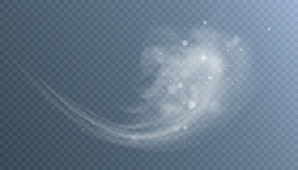 Aufkleber - Winter cold blizzard effect. The texture of the winter wind. Vector