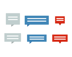 Poster - Messages of different sizes and colors. Vector illustration