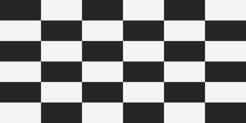 Poster - Rectangles checkerboard and seamless pattern. The pattern is simple chess, like a racing flag.