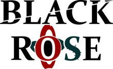 Black Rose Font Art