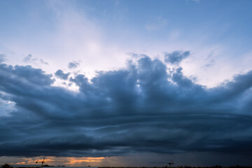 Wall Mural - Evening sky image near sunset
