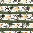 © smth.design - Hand drawn vintage flower seamless pattern. Simple floral wallpaper.