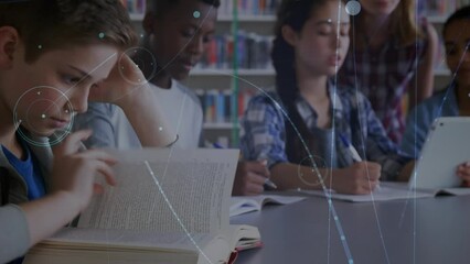 Poster - Animation of network of connections over diverse group of students using technology