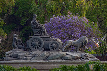 The Fountain Of Cibeles In Madrid Square, At Colonia Roma In Mexico City - An Exact Copy From The Original In Madrid Built In 1777