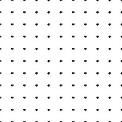 Poster - square seamless background pattern from black thumb down symbols. the pattern is evenly filled. vect
