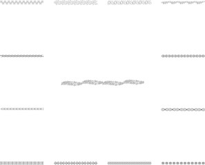 Poster - Hand drawn text ornaments diamond icon in a collection with other items