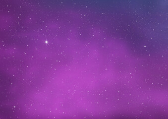 Wall Mural - Night blue starry sky, purple galaxy background