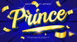 © Arta Digital - Pronce 3d editable vector text effect with blue luxury concept.