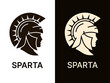 Spartan helmet icon. Logo Design. Vector illustration.