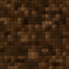 Canvas Print - abstract seamless pattern with brown colored chaotic overlap circles on dark